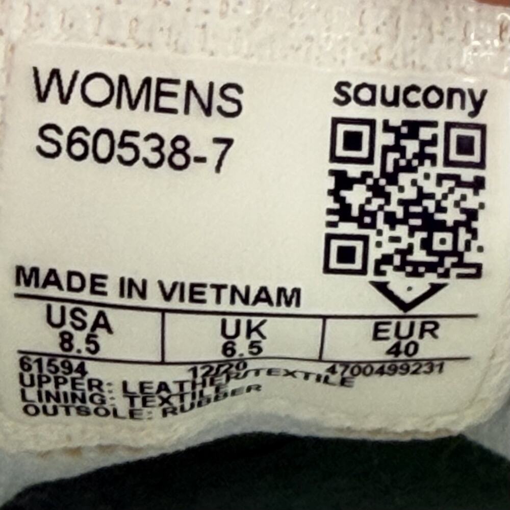 Saucony Hornet Women's Sneakers Size 8.5 Teal Mint White Retro Running S60538-7 - Picture 11 of 14